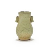 A Chinese crackle glazed Guan-type vase