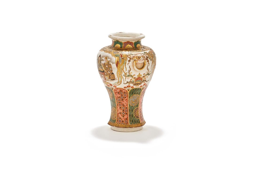 A Japanese Satsuma vase - Image 3 of 3