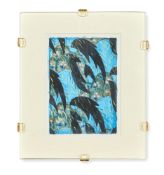 λ EDMUND DULAC (FRENCH/BRITISH 1882-1953) PAPER DESIGN IN BLUE AND BLACK
