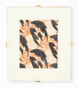 λ EDMUND DULAC (FRENCH/BRITISH 1882-1953) PAPER DESIGN IN ORANGE AND BLACK