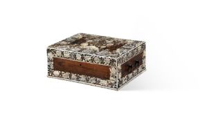 Y AN IVORY INLAID EAST INDIAN ROSEWOOD WORKBOX, VIZAGAPATAM, MID 18TH CENTURY
