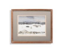 λ LESLIE CHARLES WORTH (BRITISH 1923-2009) WINTER LANDSCAPE