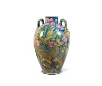 A LARGE ULLISE CANTAGALLI TWO HANDLED CISTERN VASE LATE 19TH CENTURY