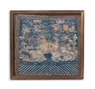 TWO FRAMED CHINESE MILITARY AND CIVIL RANK BADGES, 19TH CENTURY