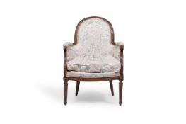 A LOUIS XVI STAINED BEECH BERGÈRE, CIRCA 1780