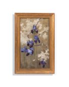 THOMAS MILLIE DOW (BRITISH 1848-1919) FLOWER PIECE - IRIS AND BLOSSOM