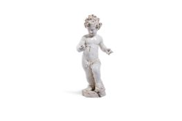 A CREAMWARE FIGURE OF A CHILD, ITALIAN, 18TH CENTURY
