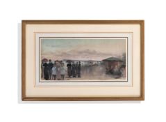 λ ATTRIBUTED TO BERNARD LAMOTTE (FRENCH 1903-1983) LA PROMENADE