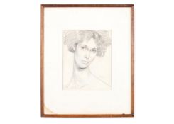 λ HENRY LAMB R.A. (BRITISH 1883-1960) HEAD STUDY, PORTRAIT OF ELIZABETH JAMESON