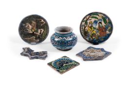 A SMALL GROUP OF CERAMICS, PERSIAN