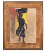 λ RENATO GUTTUSO (ITALIAN 1912-1987) LAVANDAIA CON UN CESTA IN TESTA AD ANACAPRI