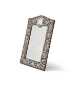 A SILVER MOUNTED TOILET MIRROR, JAMES DEAKIN & SONS, BIRMINGHAM 1938