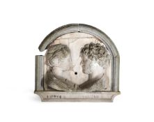 CIRCLE OF SIMONE BIANCO- A MARBLE RELIEF OF THE EMPEROR MARCUS AURELIUS & EMPRESS FAUSTINA