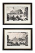 AFTER GIOVANNI BATTISTA PIRANESI, TWO VIEWS OF ROME (2)