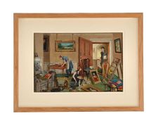 λ NORAH MOLLY CAMPBELL (1888-1971), SPRING CLEANING