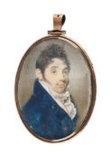 Y BRITISH SCHOOL (19TH CENTURY), PORTRAIT MINITAURE OF A GENTLEMAN