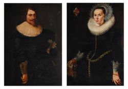 AFTER NICOLAES ELIASZ PICKENOY, PORTRAIT OF A GENTLEMAN; PORTRAIT OF JOHANNA LE MAIRE (2)