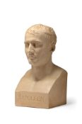 AFTER CHAUDET, A PAINTED PLASTER BUST OF NAPOLEON BONAPARTE, 20TH CENTURY