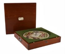 Y A MAHOGANY CASED 'SANDOWN' HORSE RACING GAME, BY F.H. AYRES, LONDON, CIRCA 1900