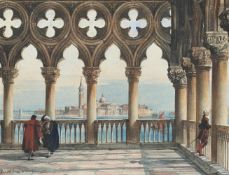 ITALIAN SCHOOL (19TH CENTURY), VIEW OF SAN GIORGIO MAGGIORE FROM THE DOGE'S PALACE