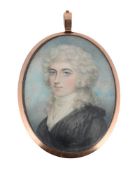 Y FOLLOWER OF ANDREW PLIMER, PORTRAIT MINIATURE OF A LADY