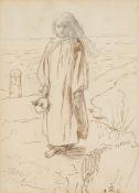 SIR JOHN EVERETT MILLAIS (BRITISH 1829-1896), STUDY OF A GIRL BY THE SEA; PORTRAIT STUDY OF EFFIE