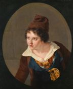 ANNE-LOUIS GIRODET DE ROUCY-TRIOSON (FRENCH 1767-1824), PORTRAIT OF JEANNE CHARLOTTE SAINT AUBIN