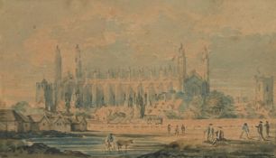 JOSEPH MALLORD WILLIAM TURNER (BRITISH 1775-1851), CAMBRIDGE WITH KING'S COLLEGE CHAPEL