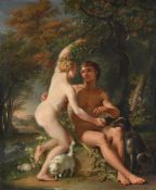 ATTRIBUTED TO HUGHES TARAVAL (FRENCH 1729-1785), ADAM AND EVE