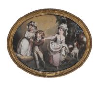 DANIEL GARDNER (BRITISH 1750-1805), PORTRAIT GROUP OF VISOUNT BROME (1774-1823)