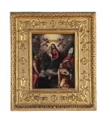 FOLLOWER OF FRANCESCO VANNI, THE ADORATION OF THE VIRGIN
