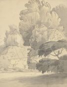 FRANCIS TOWNE (BRITISH 1739-1816), LANDSCAPE WITH COTTAGE