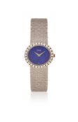 PIAGET, A LAPIS LAZULI AND DIAMOND WRISTWATCH