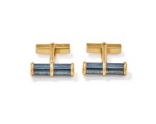 TIFFANY & CO., A PAIR OF HEMATITE CUFFLINKS