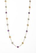 A QUARTZ CHAIN NECKLACE