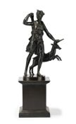 AFTER THE ANTIQUE, A BRONZE FIGURE OF DIANA THE HUNTRESS, ITALIAN, LATE 19TH CENTURY