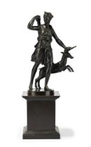 AFTER THE ANTIQUE, A BRONZE FIGURE OF DIANA THE HUNTRESS, ITALIAN, LATE 19TH CENTURY