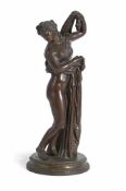 AFTER THE ANTIQUE, A BRONZE FIGURE OF VENUS CALLIPYGE, LATE 19TH CENTURY