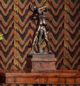AFTER STEFANO MADERNO, A BRONZE GROUP OF HERCULES AND ANTAEUS, FRENCH, 19TH CENTURY