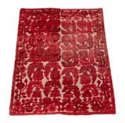 A TURKEY WORK PANEL OR BEDSPREAD, 18TH CENTURY