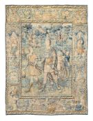 A FLEMISH BIBLICAL TAPESTRY 'THE SACRIFICE OF ISAAC', BRUSSELS, MID 17TH CENTURY