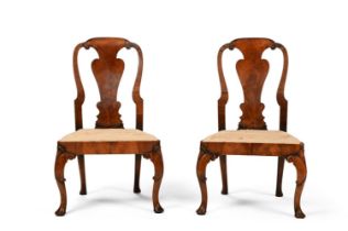 A PAIR OF GEORGE II WALNUT CHAIRS, CIRCA 1735