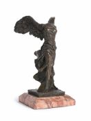 AFTER THE ANTIQUE, A BRONZE FIGURE OF THE WINGED VICTORY OF SAMOTHRACE, 19TH CENTURY