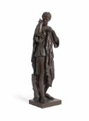 AFTER THE ANTIQUE, A BRONZE FIGURE OF DIANA OF GABII, BELGIAN, LATE 19TH CENTURY