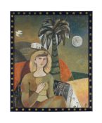λ GWYNETH JOHNSTONE (BRITISH 1915-2010), THE GIRL AND THE PALM TREE