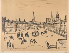 λ LAURENCE STEPHEN LOWRY (BRITISH 1887-1976), TREE IN A SQUARE