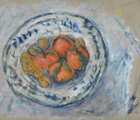 λ ADRIAN RYAN (BRITISH 1920-1998), STILL LIFE WITH WALNUTS AND TANGERINES