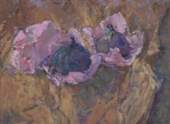 λ DIANA MAXWELL ARMFIELD (BRITISH B. 1920), FIGS IN PINK WRAPPING PAPER
