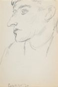 λ VANESSA BELL (BRITISH 1879-1961),HEAD OF A MAN, SARAGOSSA