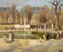 λ MARCEL DYF (FRENCH 1899-1985), BASSIN DU JARDIN DES TUILERIES, PLACE DE LA CONCORDE A PARIS